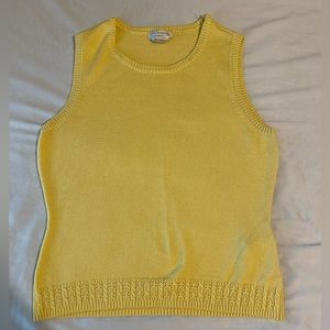petite sophisticate yellow vest